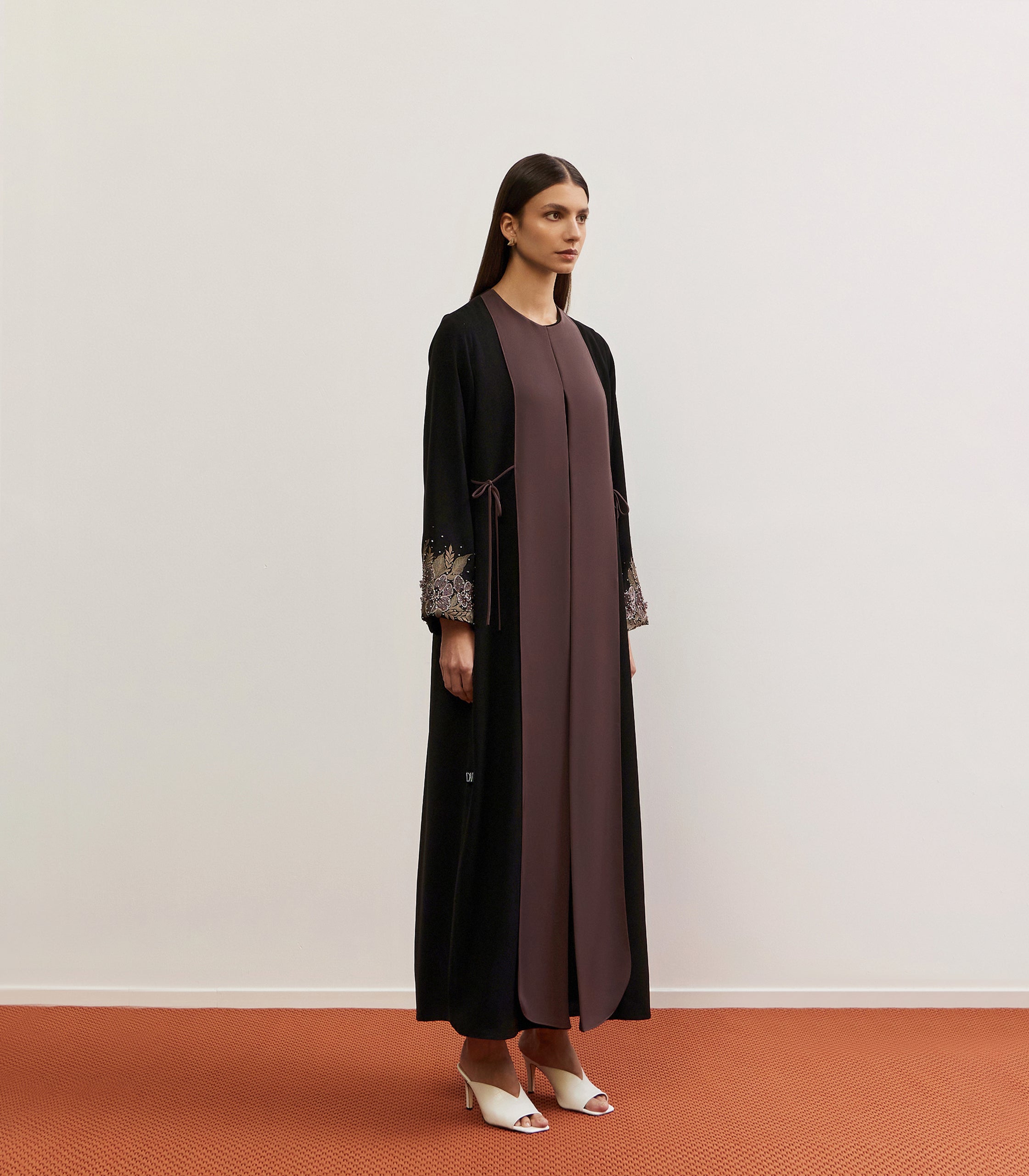 عباية سوداء فخمة زهر 1