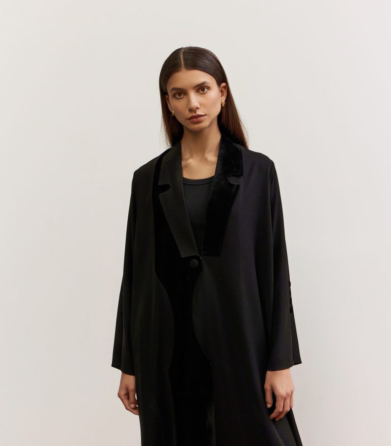 عباية سوداء فخمة فريال 2