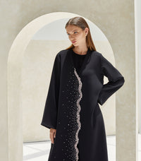 عباية سوداء فخمة عالية 2