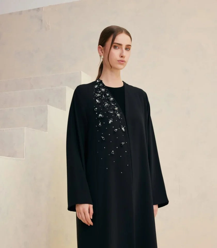 عباية سوداء فخمة زوهري 2