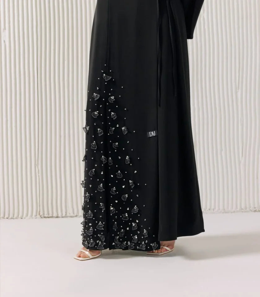 عباية سوداء فخمة رابية 2