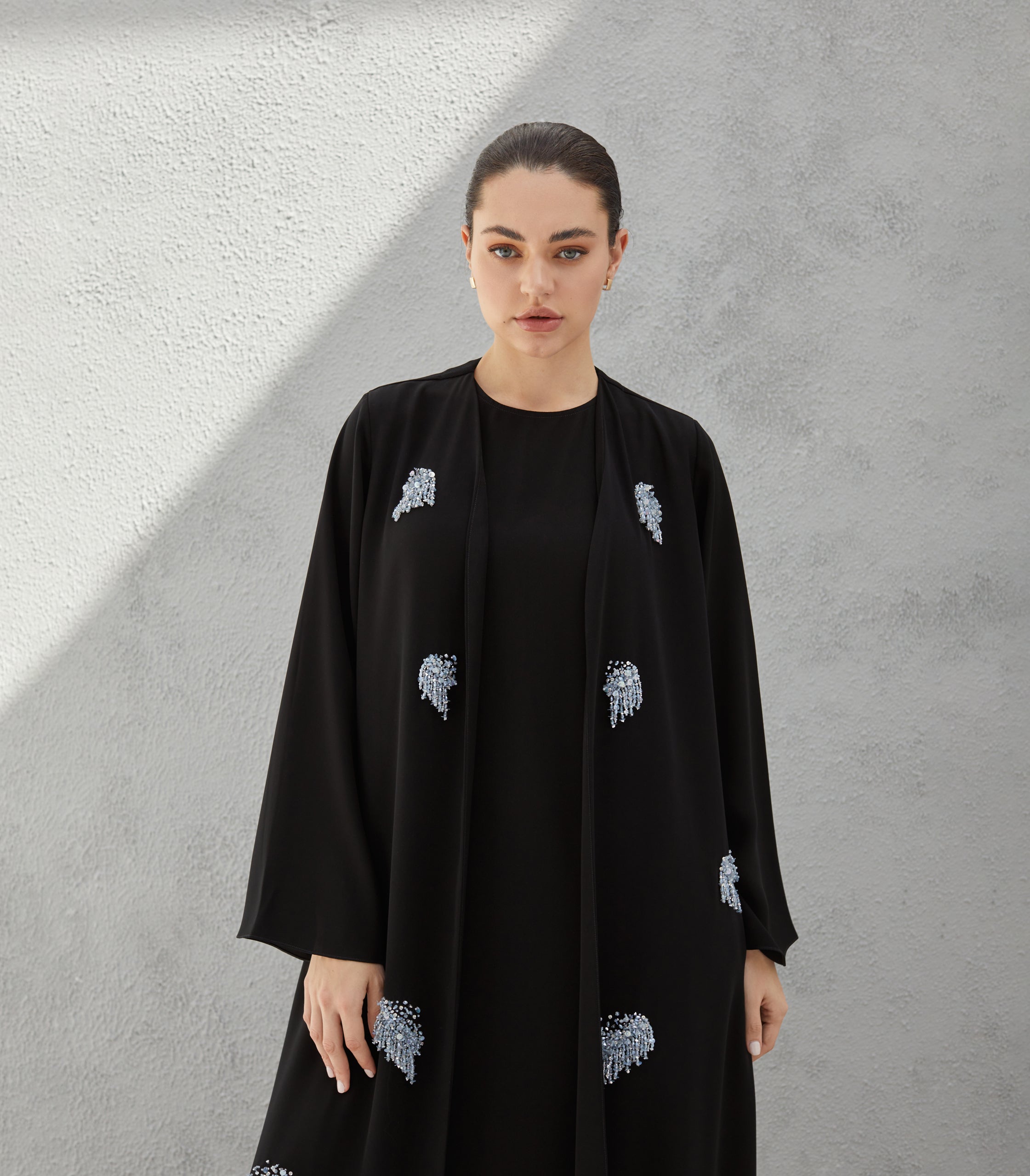 عباية سوداء فخمة ساديا 2