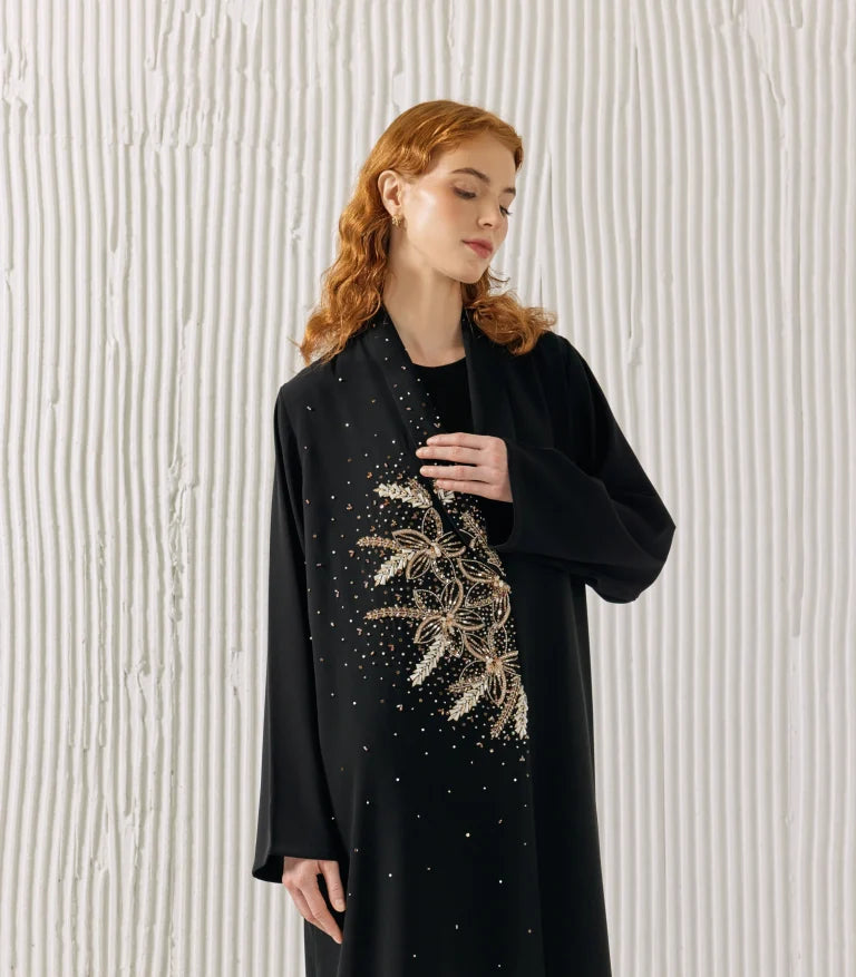 عباية سوداء فخمة أمارة 2