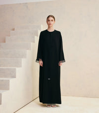 عباية سوداء فخمة سلامة 1