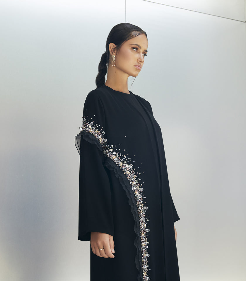 عباية سوداء فخمة أليزا 2