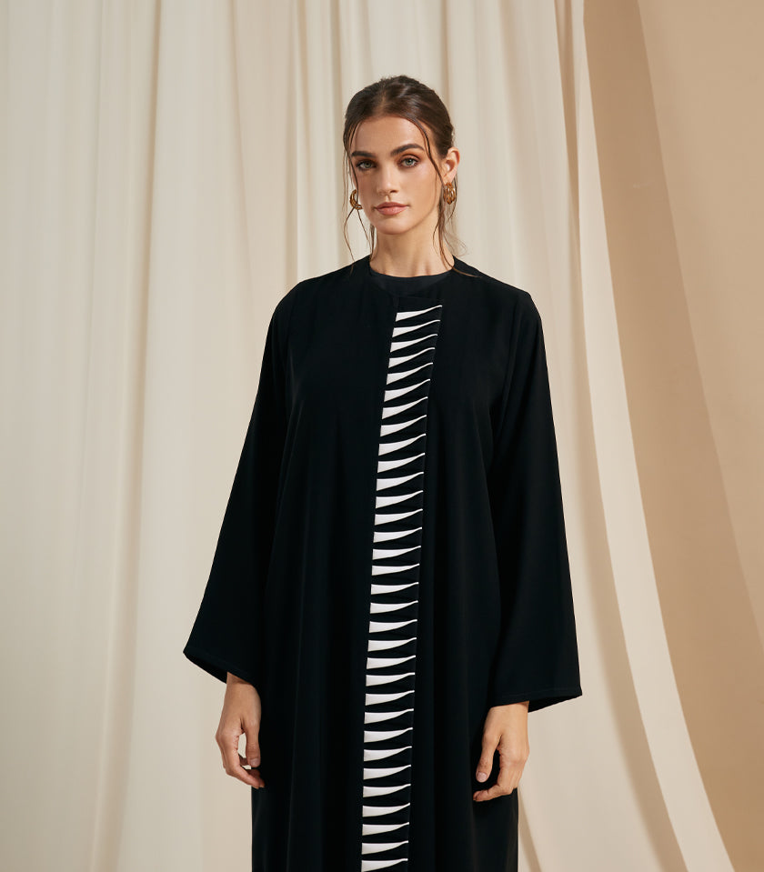 عباية سوداء فخمة رابيا 2