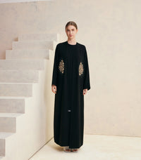 عباية سوداء فخمة تيمة 1