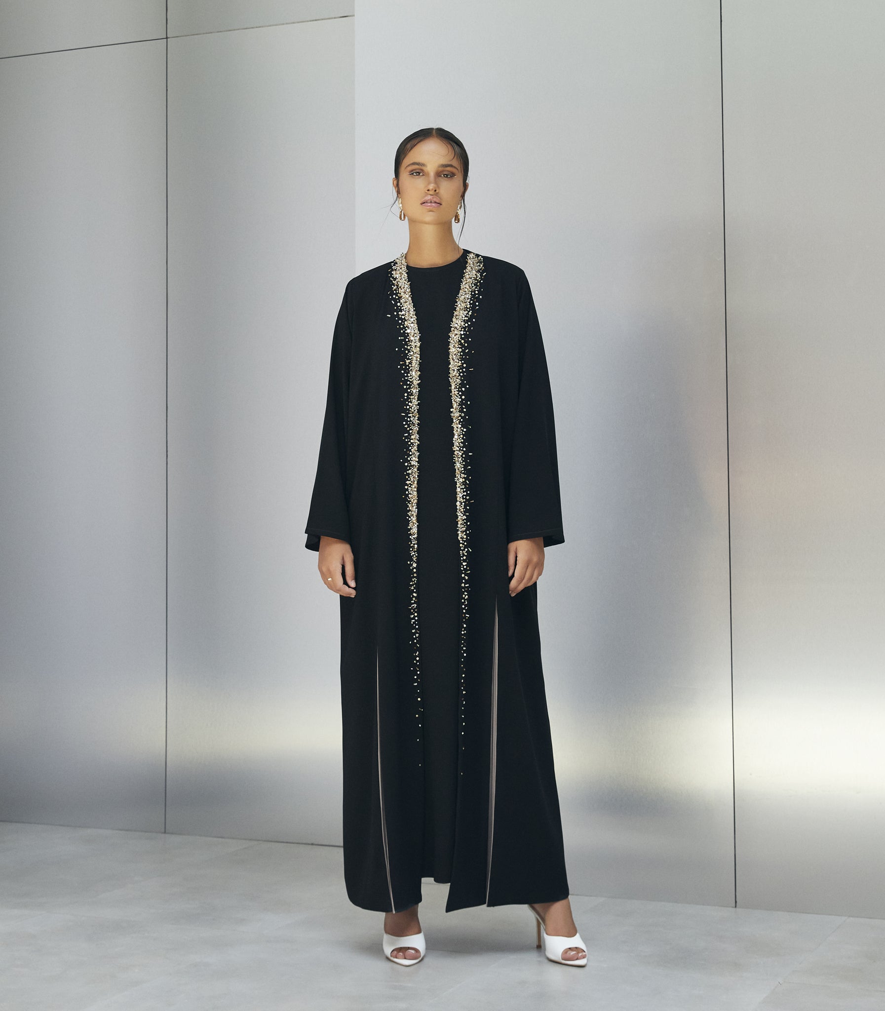 عباية سوداء فخمة فاشا 1