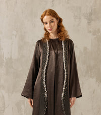 عباية ملونة فخمة غزال 2