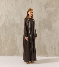 عباية ملونة فخمة غزال 1