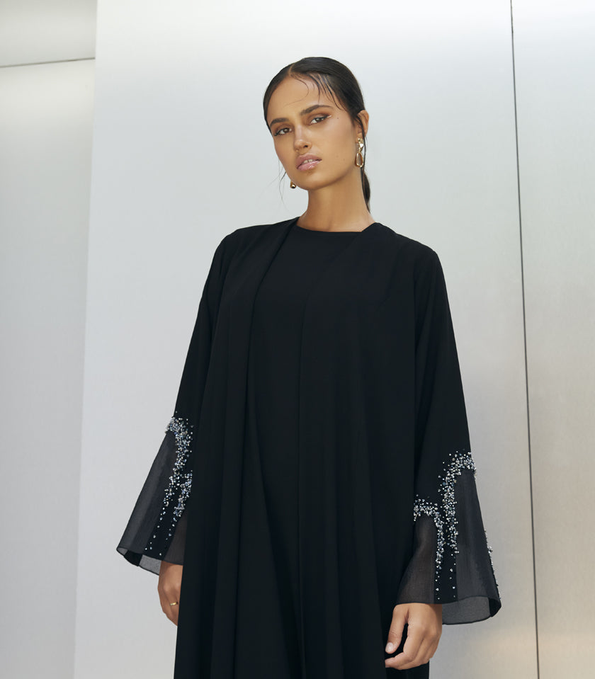 عباية سوداء فخمة كايلا 2