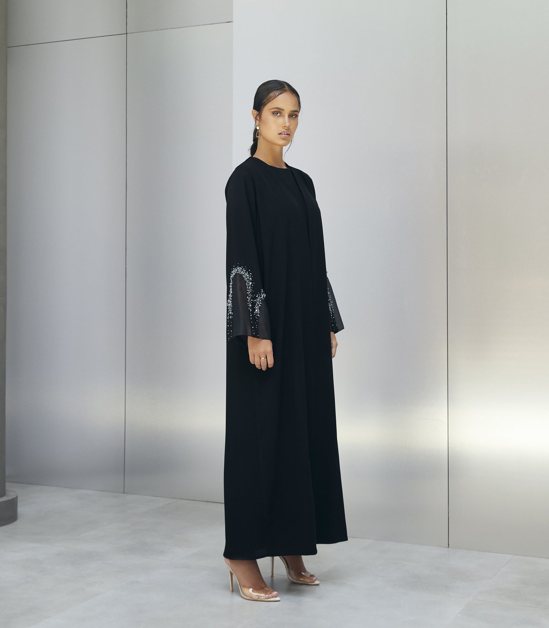 عباية سوداء فخمة كايلا 1