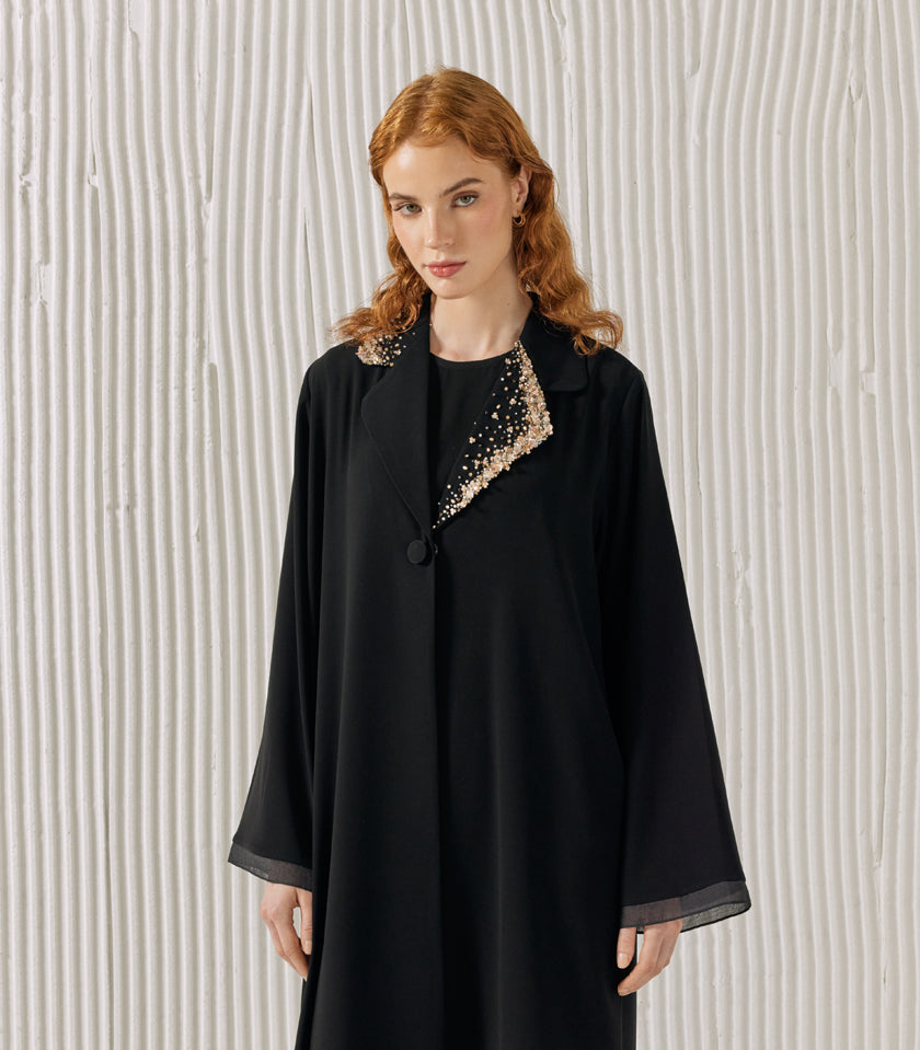 عباية سوداء فخمة ليا 2