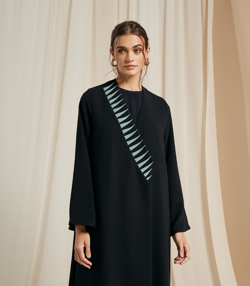 عباية سوداء فخمة نادية 2