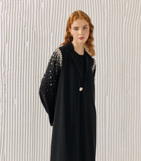 عباية سوداء فخمة نمرة 2