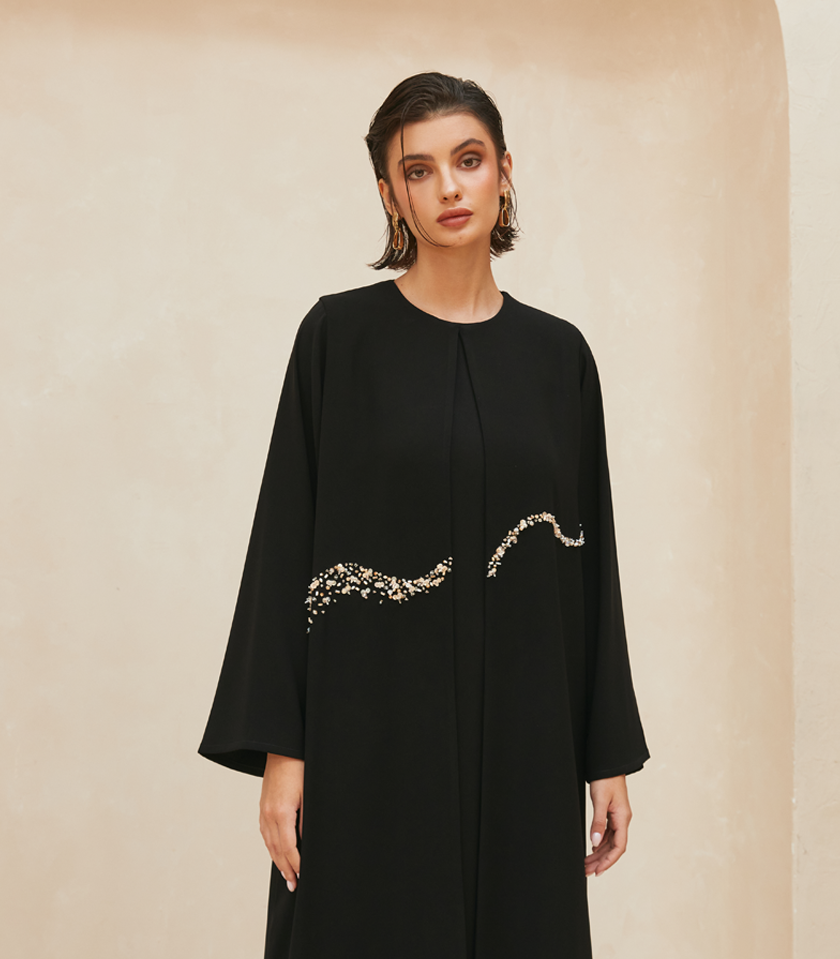 عباية سوداء فخمة أماني 2