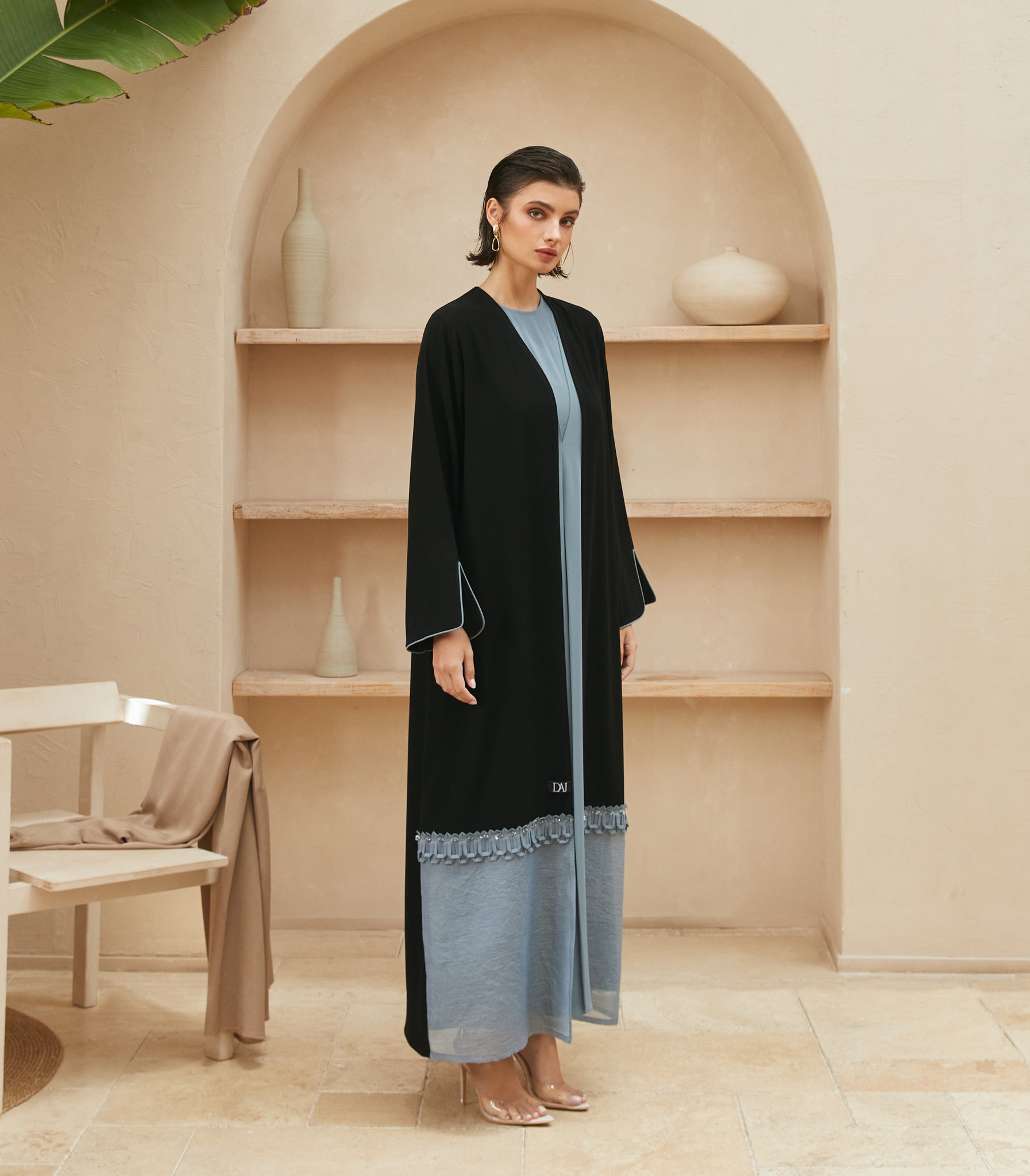 عباية سوداء فخمة ريها 1